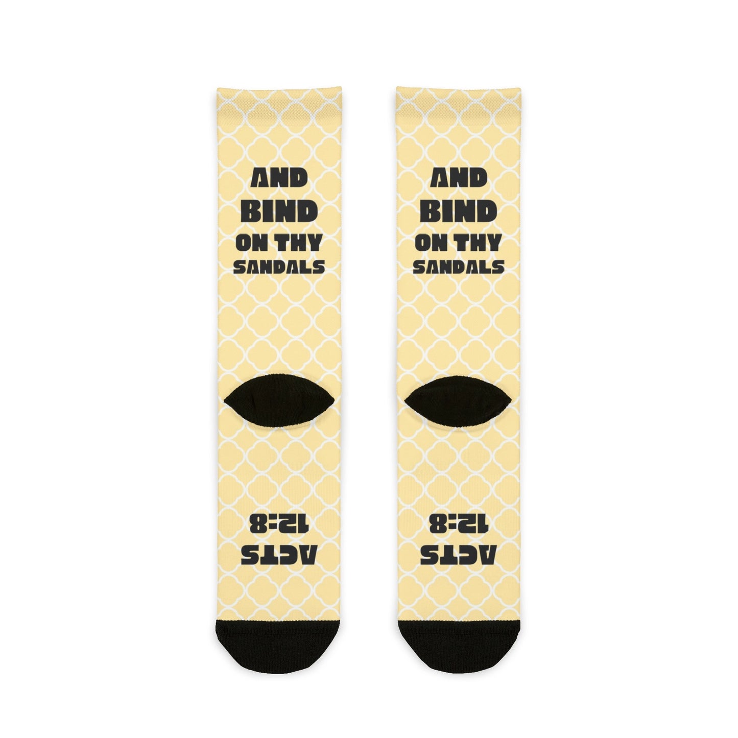 Luke Gird Thyself Bible verse socks back