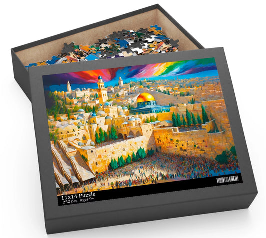 Stunning puzzle of ancient Jerusalem with box