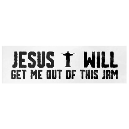 Christian Bumper Sticker Funny Jesus Saves