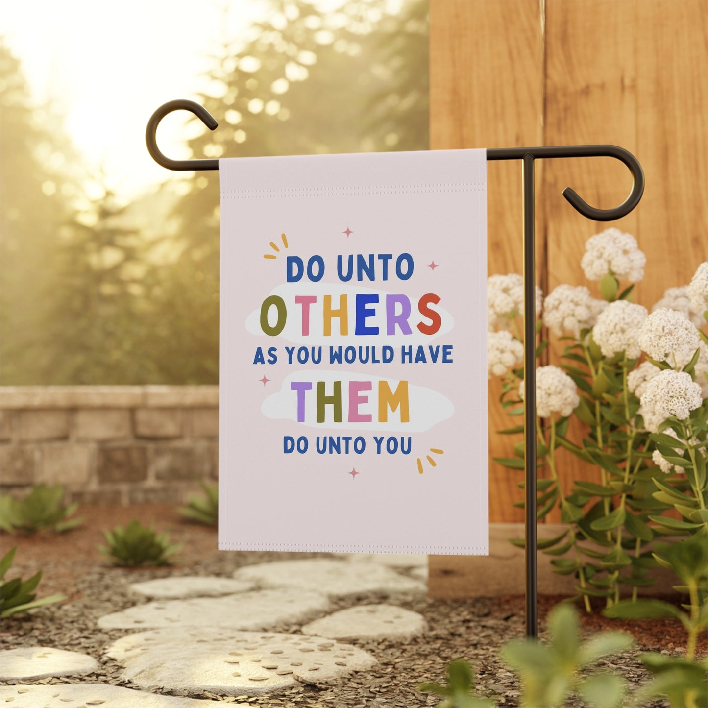 Do Unto Others Jesus Christ Golden Rule lawn banner