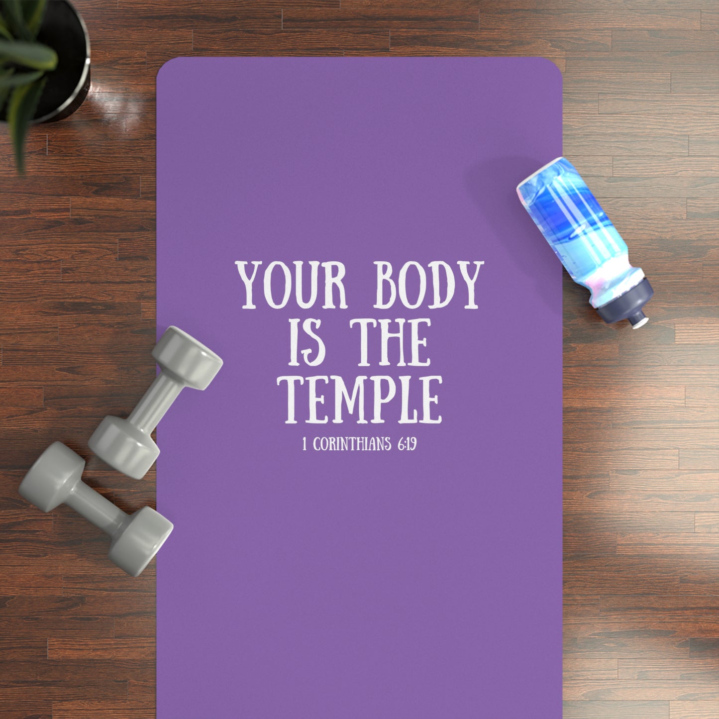 Your Body is the Temple yoga mat