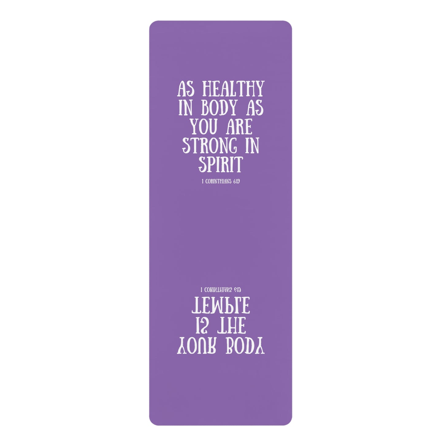 Your Body is the Temple Healthy yoga mat