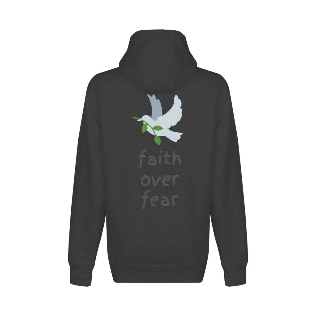 Faith Over Fear Hoodie - grey