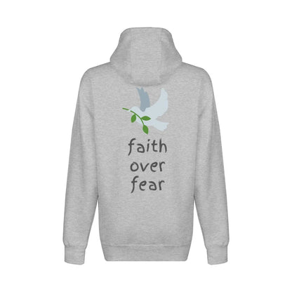 Faith Over Fear Hoodie - light grey