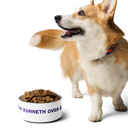 Funny Faith Dog Food Bowl