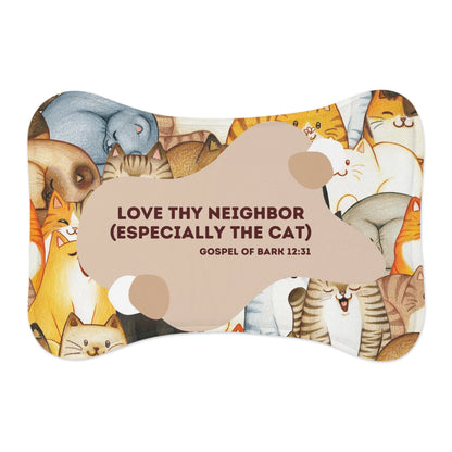 Funny Faith Pet Food Mat