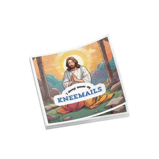 Funny Jesus sticker kneemails stack