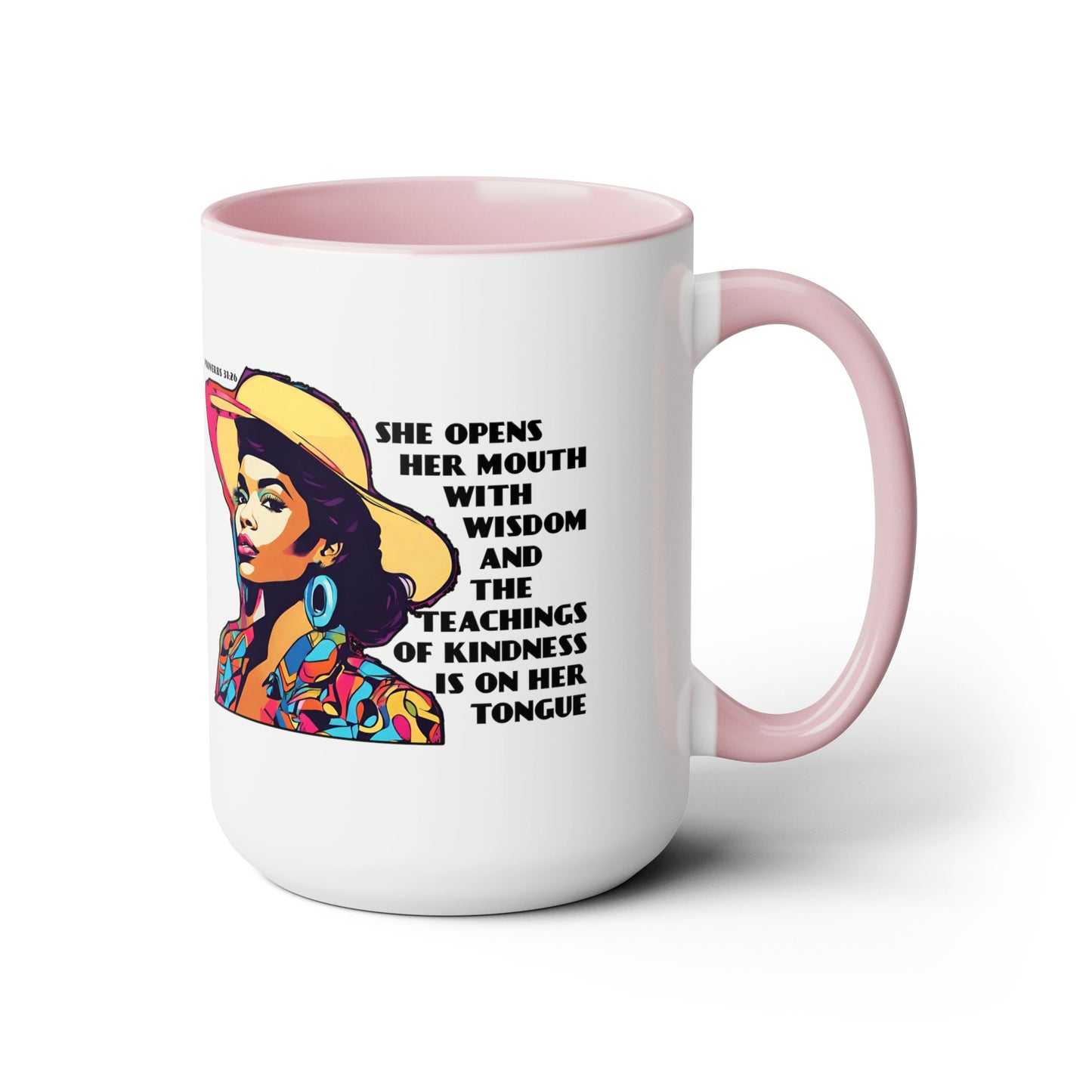 Pink Proverbs mug