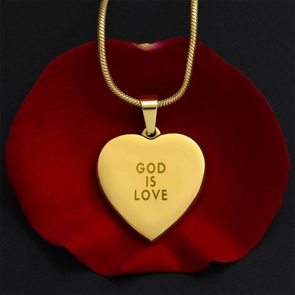 God is Love necklace - gold