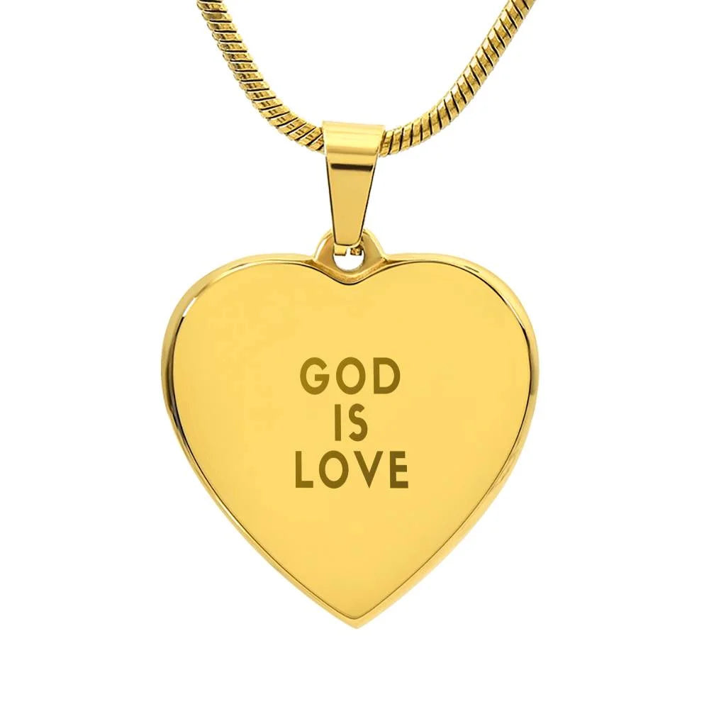 God is Love necklace - gold