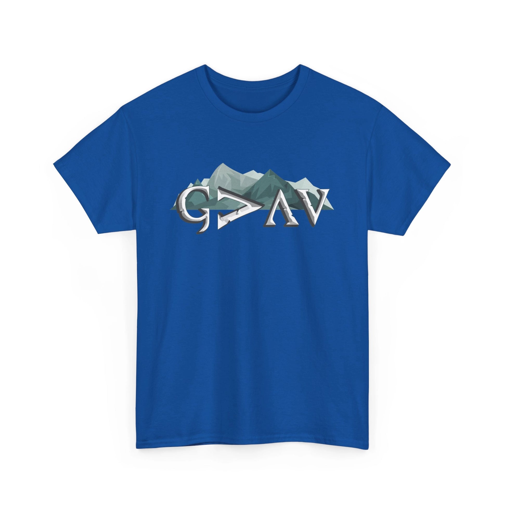 God is Greater Than Ups and Downs t-shirt - blue