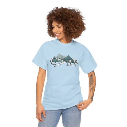 God is Greater Than Ups and Downs t-shirt - light blue