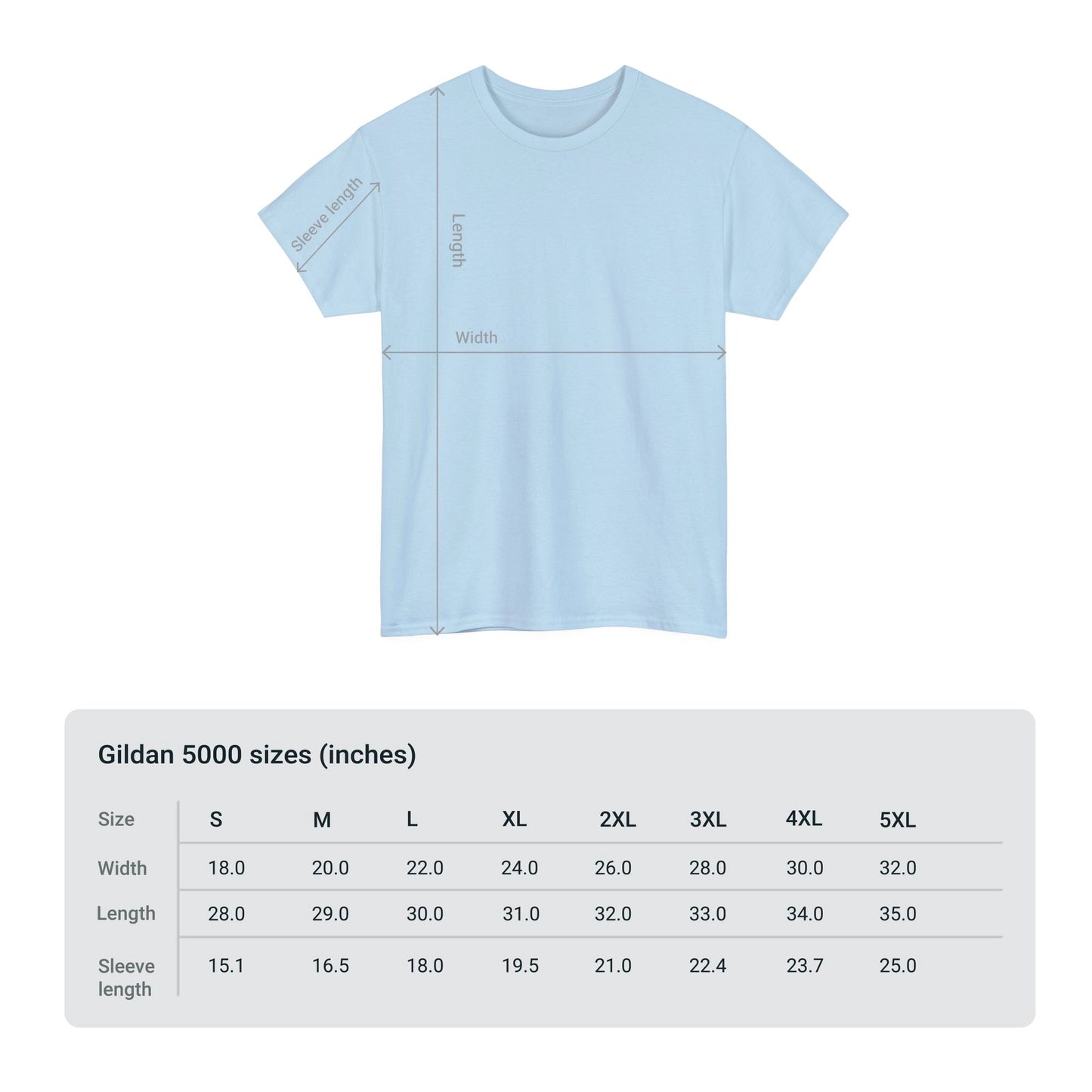 God is Greater Than Ups and Downs t-shirt - size chart