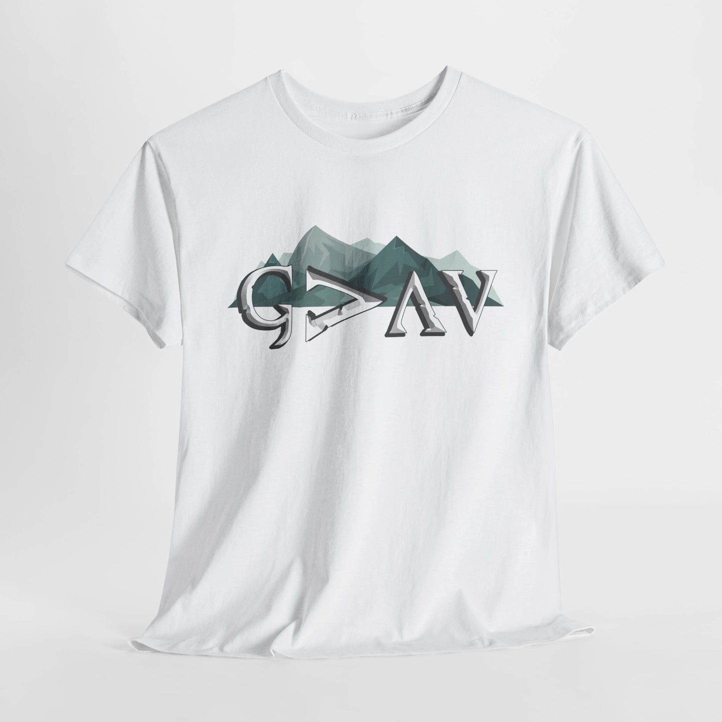 God is Greater Than Ups and Downs t-shirt - white
