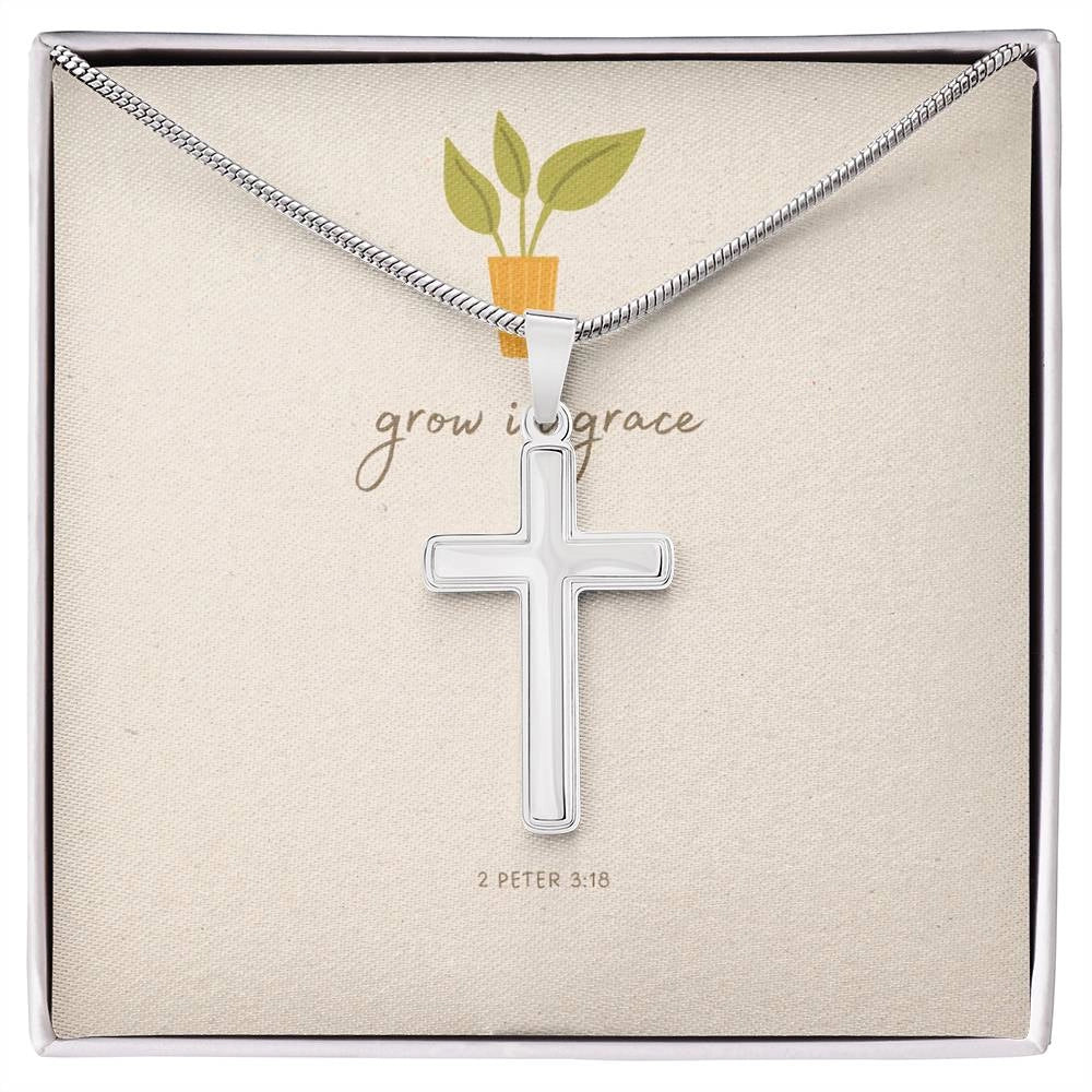 Grow in Grace Cross Faith Necklace