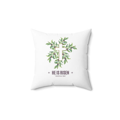 He is Risen throw pillow