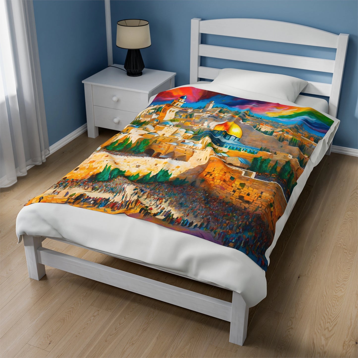 Jerusalem plush blanket