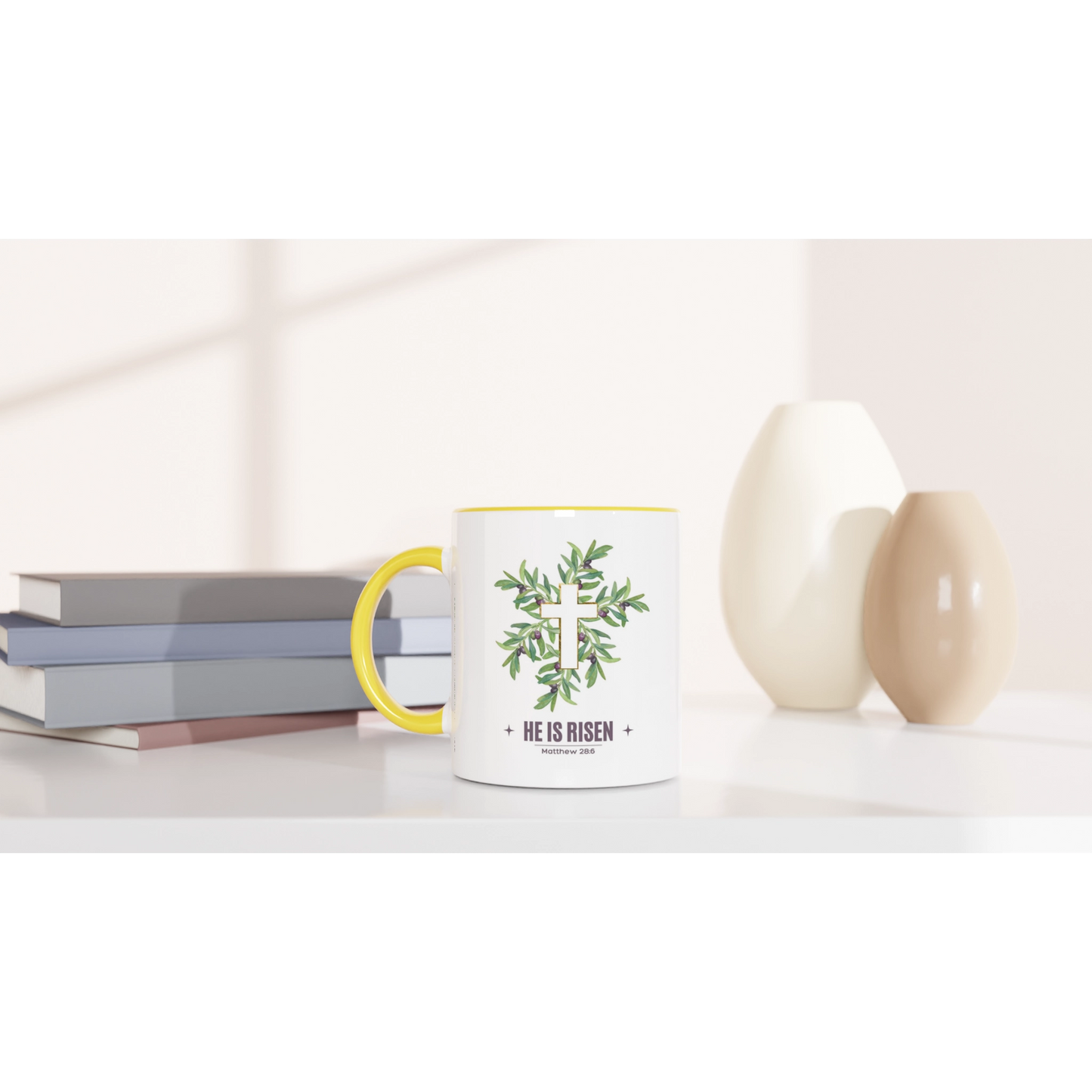 He is Risen ✞ Matthew 28:6 ✞ Coffee & Tea Mug