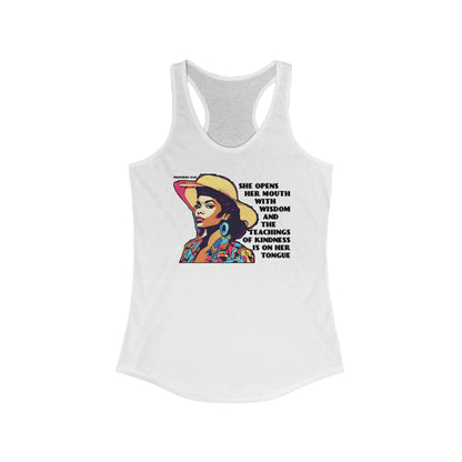 Proverbs tank top - white