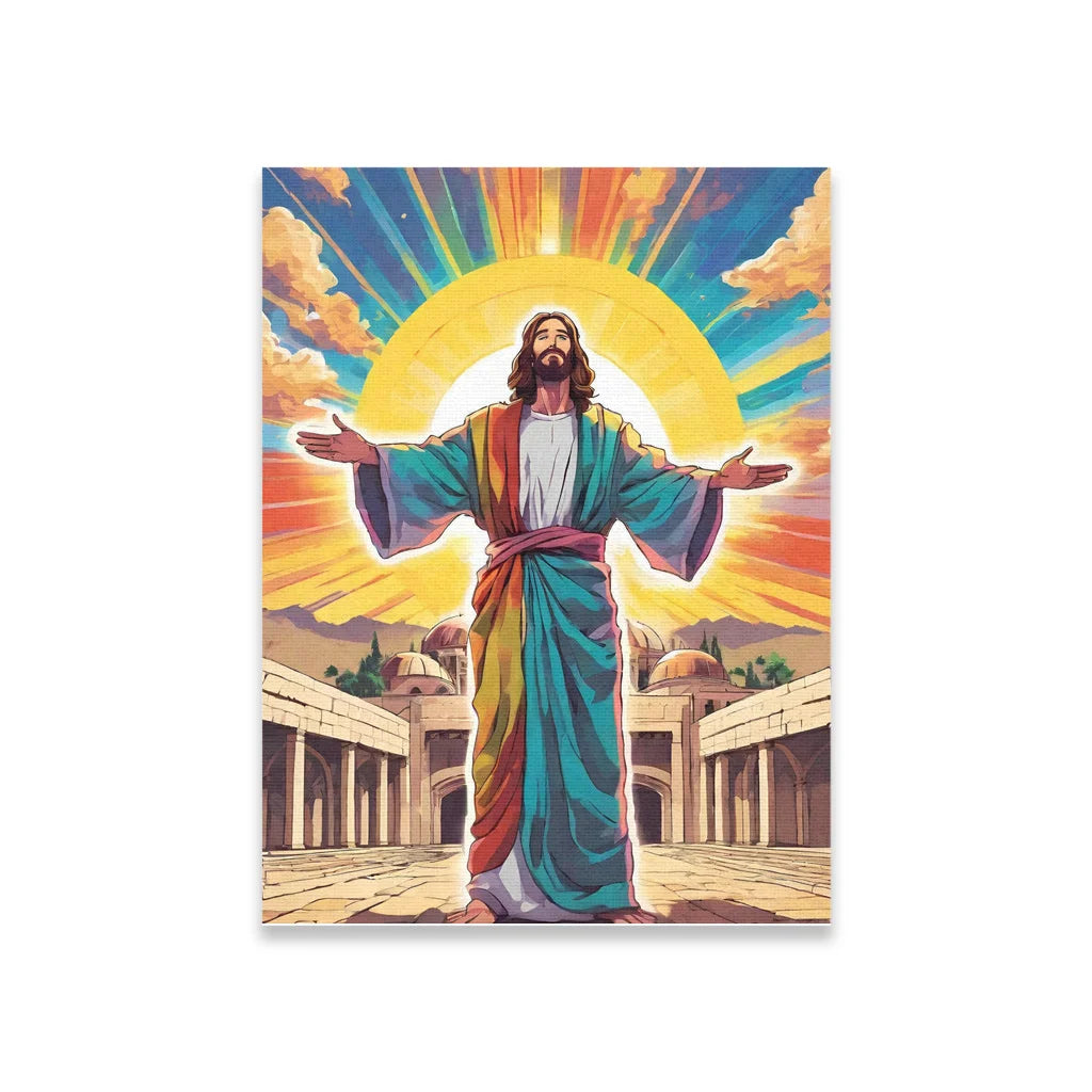 Jesus at the Temple Mount home art