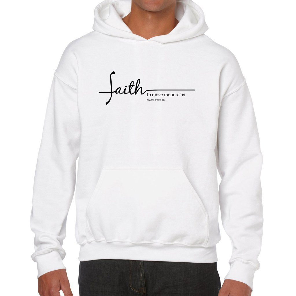 Faith to Move Mountains Hoodie - White