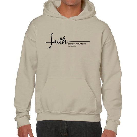 Faith to Move Mountains Hoodie - Sand