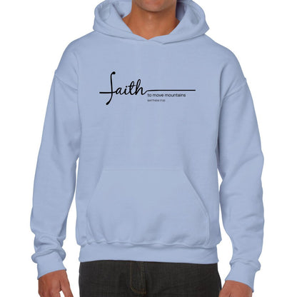 Faith to Move Mountains Hoodie - Powder Blue