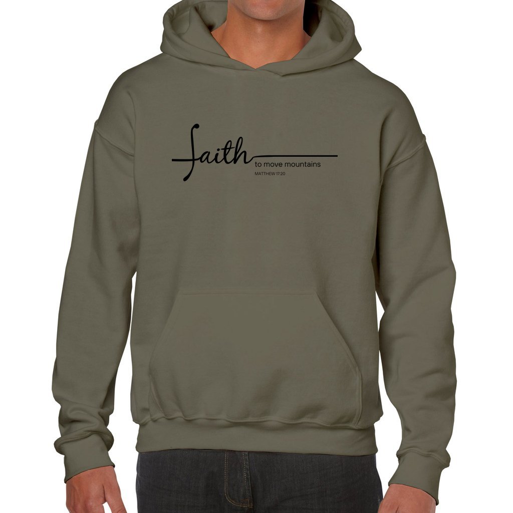 Faith to Move Mountains Hoodie - Olive