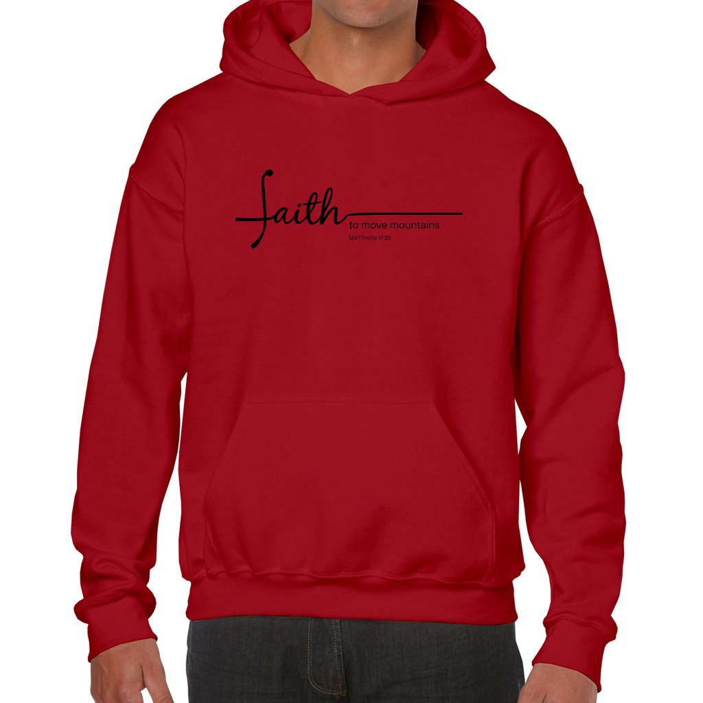 Faith to Move Mountains Hoodie - Red